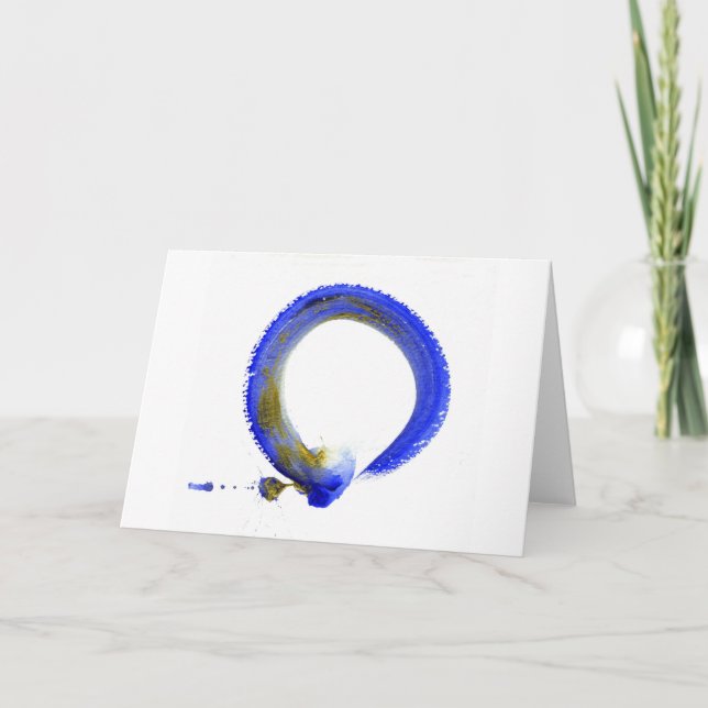 Blue Zen Enso Card (Front)