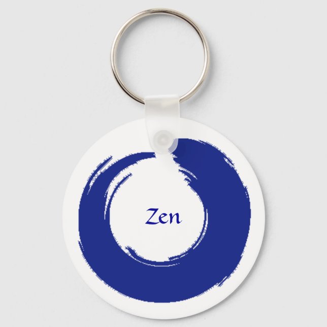 Blue Zen Keychain (Front)