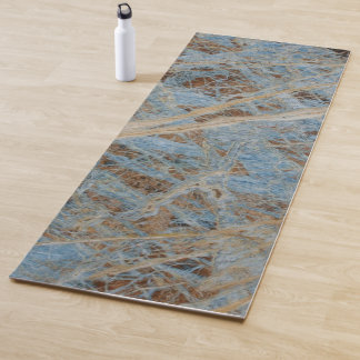 Blue Zen Marble Yoga Mat
