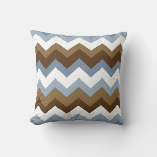 Blue Zig Zag Decorative Pillow
