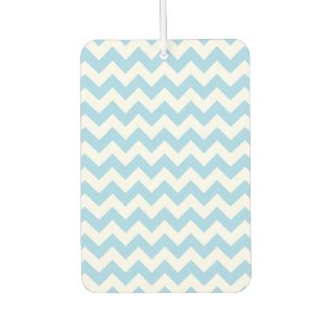 Blue Zigzag, Blue Chevron, Geometric Pattern Air Freshener