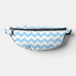 Blue Zigzag, Blue Chevron, Geometric Pattern Fanny Pack