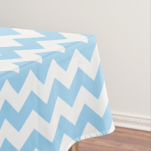 Blue Zigzag, Blue Chevron, Geometric Pattern Tablecloth