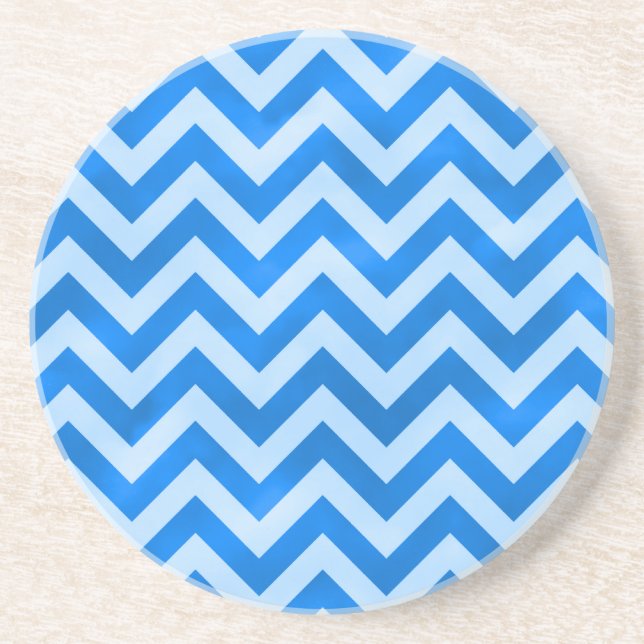 Blue Zigzag Coaster (Front)