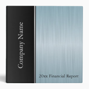 Blue Zircon Brush Steel Company Style Binder
