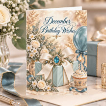 Blue Zircon December Birthstone Happy Birthday