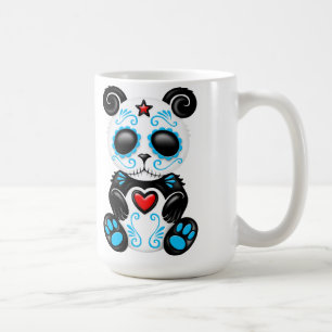 Blue Zombie Sugar Panda Coffee Mug