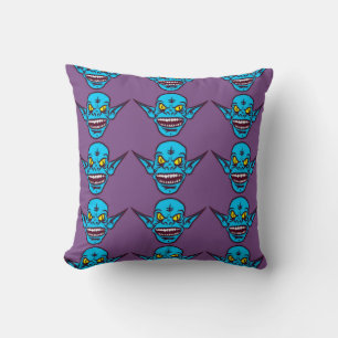 blue zombie troll demon pillow