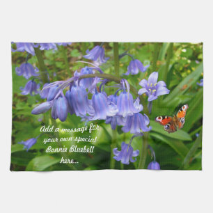 Bluebell and Butterfly  ~ Kitchen Towel