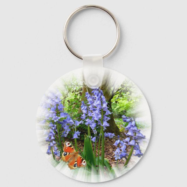 BLUEBELL & BUTTERFLY ~ Keychain (Front)