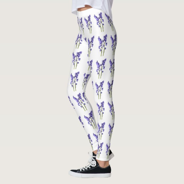 Bluebell Fabric Pattern. Leggings (Left)