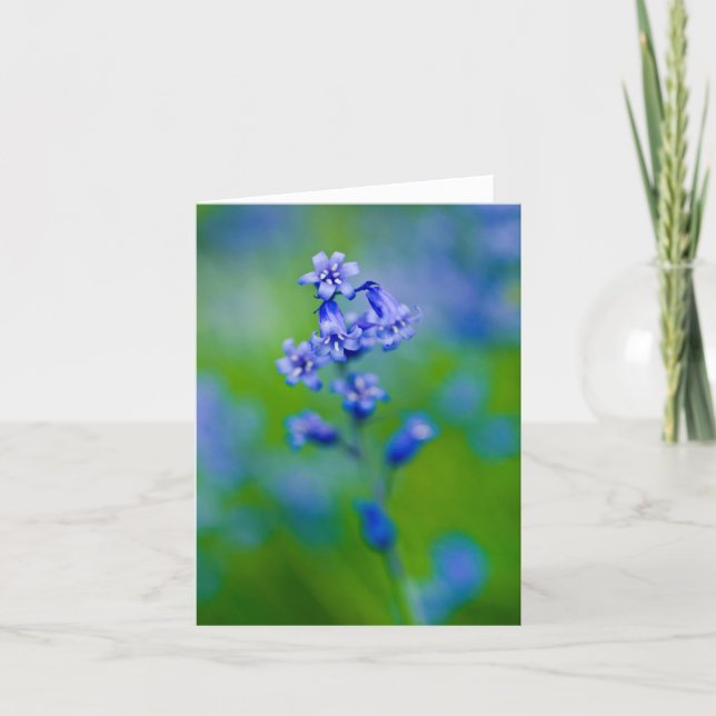 Bluebell flower Greeting card (Front)