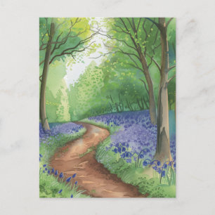 Bluebell Flower Trail Bluebells Postcard