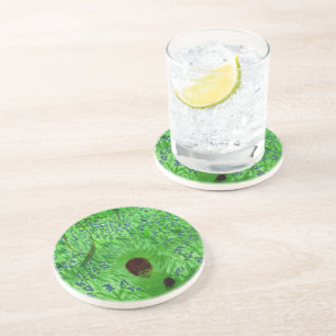 Bluebell Hedgehogs Spring Woodland Coaster