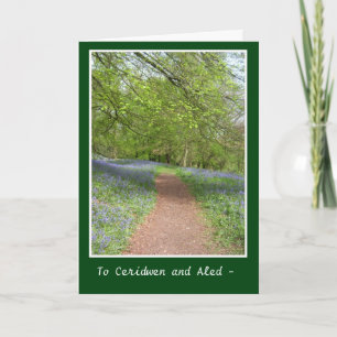 Bluebell Wood Greeting Card to Personalize