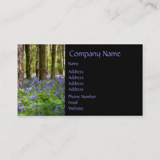 Bluebell Woods Business Card (Front)