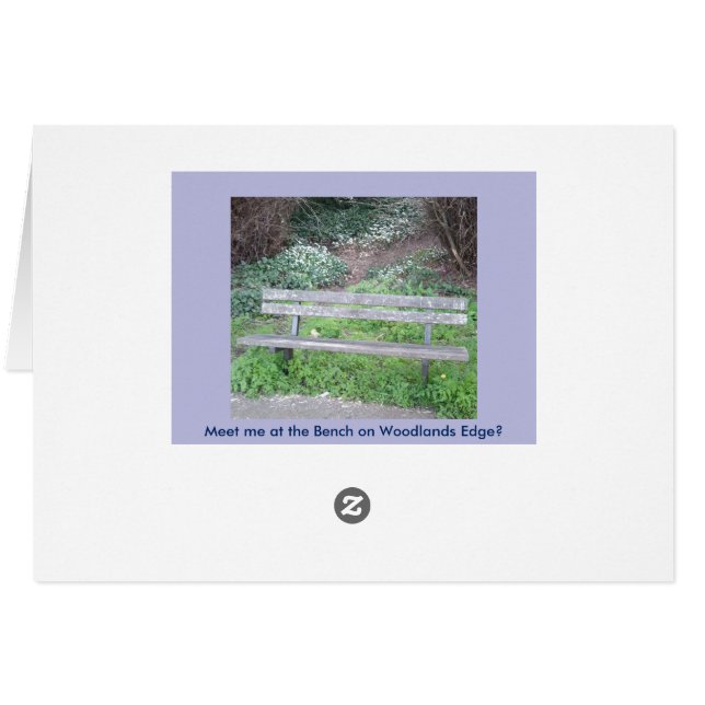 Bluebell Woods Card with 3 Photos / Text on rear (Back Horizontal)