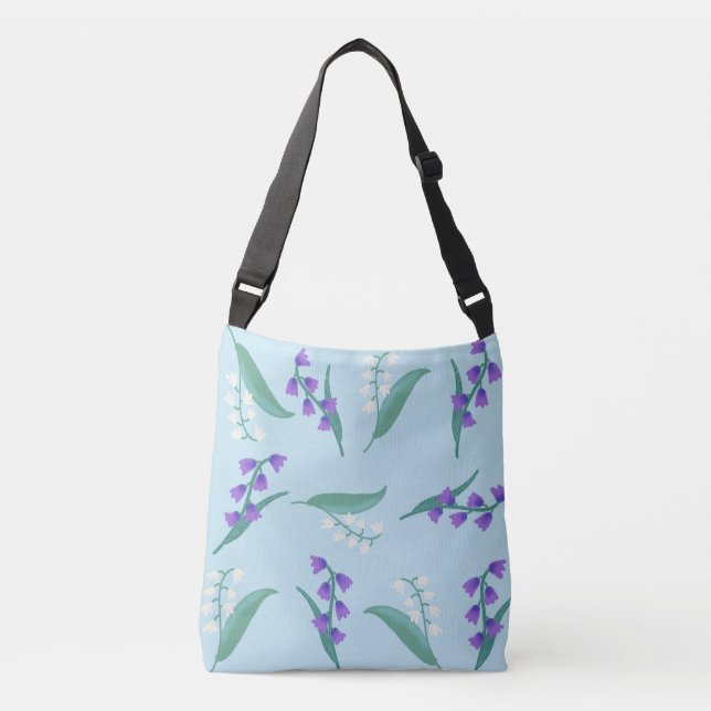 Bluebells and Snowdrops Crossbody Bag (Front)