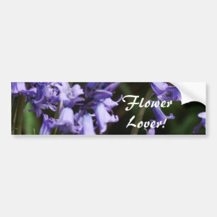 Bluebells Flowers Nature Floral Blue Purple Flower Bumper Sticker