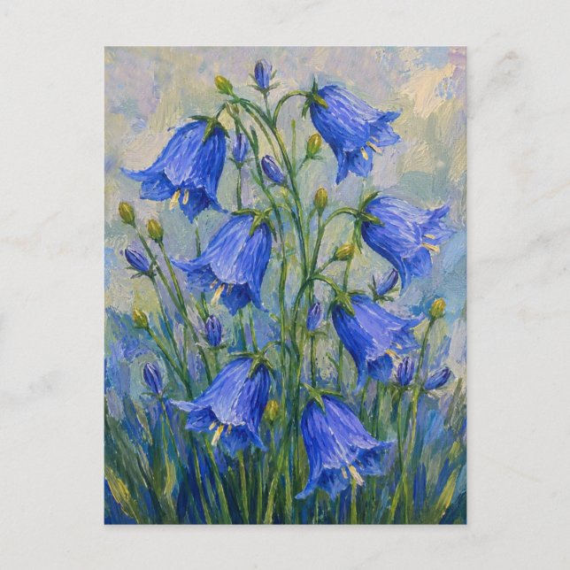 Bluebells Flowers Postcard (Front)
