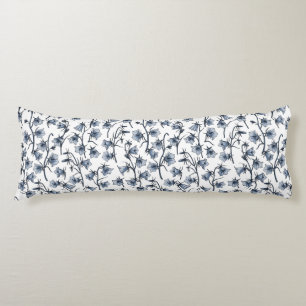 Bluebells, Harebells, Bellflowers Body Pillow