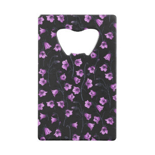 Bluebells, Harebells, Bellflowers Credit Card Bott Bottle Opener