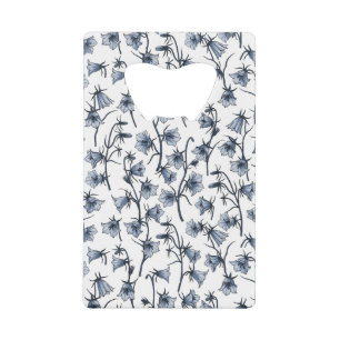 Bluebells, Harebells, Bellflowers Credit Card Bottle Opener