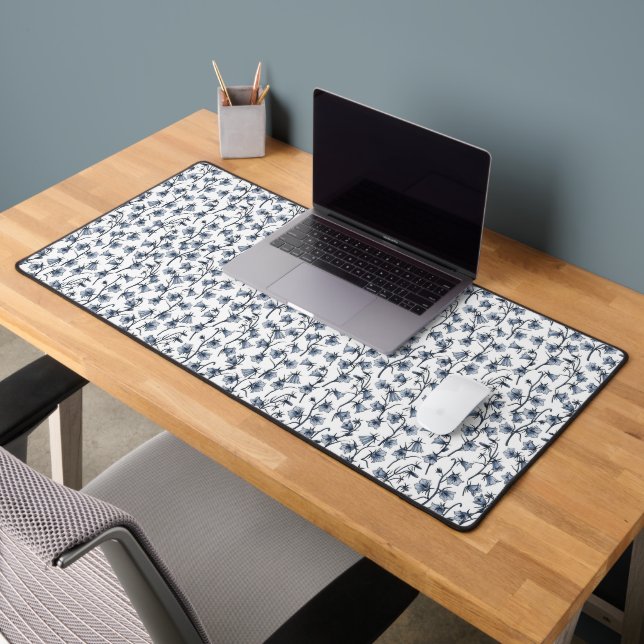 Bluebells, Harebells, Bellflowers Desk Mat (Office 2)