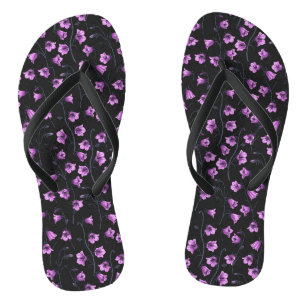 Bluebells, Harebells, Bellflowers Flip Flops