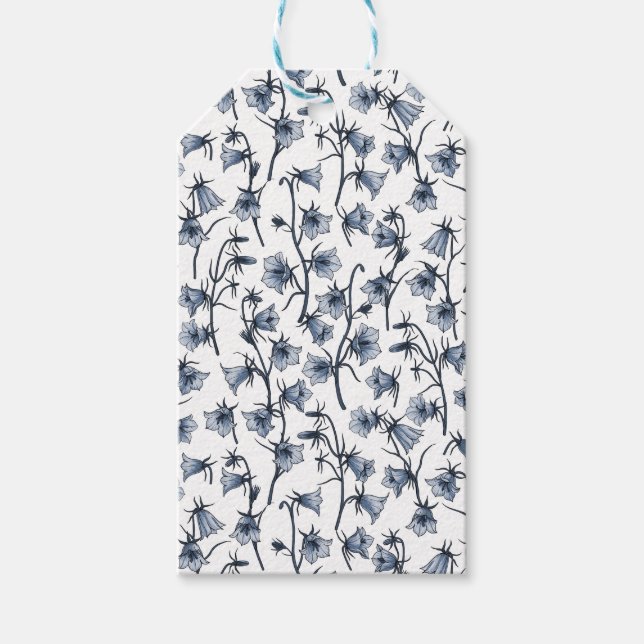 Bluebells, Harebells, Bellflowers Gift Tags (Front)