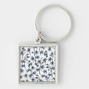 Bluebells, Harebells, Bellflowers Keychain
