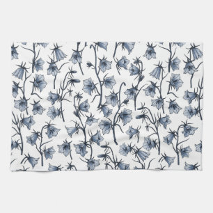 Bluebells, Harebells, Bellflowers Kitchen Towel