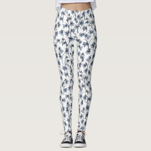 Bluebells, Harebells, Bellflowers Leggings