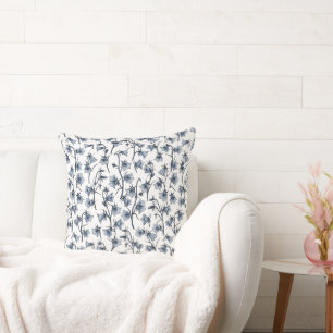 Bluebells, Harebells, Bellflowers Throw Pillow