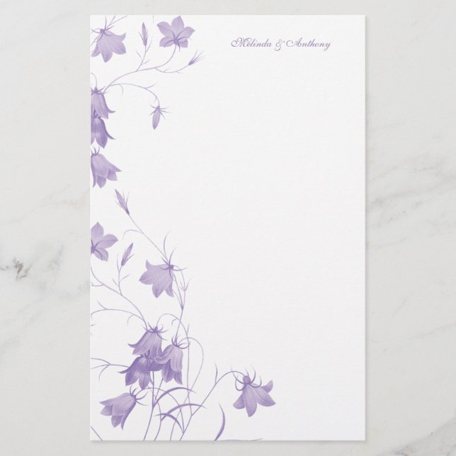 Bluebells - Purple 5,5 x 8,5 Papeterie (Devant)