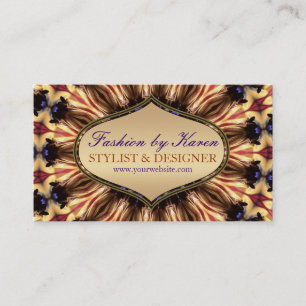 Bluebells Purple Gold Earth Business Cards