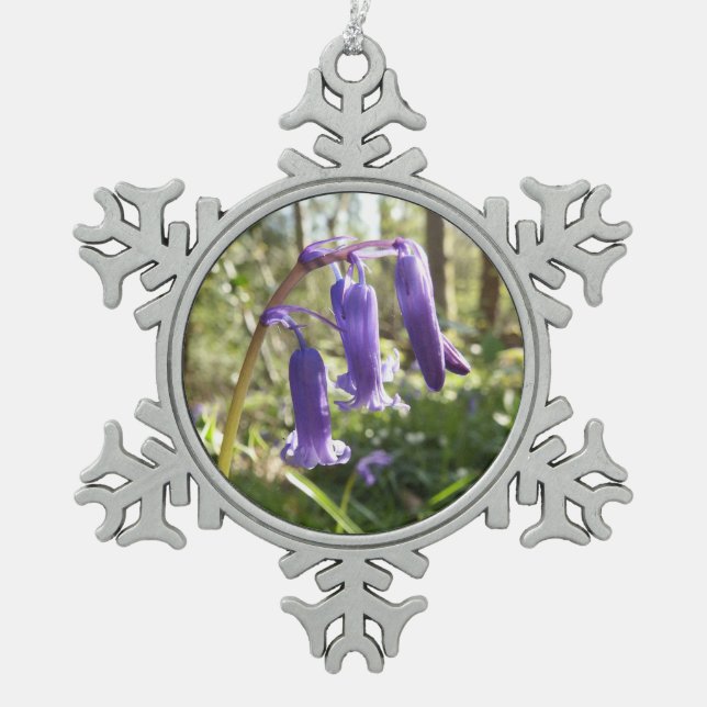 Bluebells Snowflake Ornament (Front)