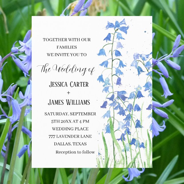 Bluebells Watercolor Floral Wedding (Creator Uploaded)