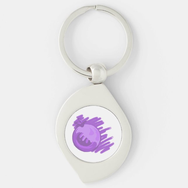 Blueberries and Cream Electrinics Keychain (Front)