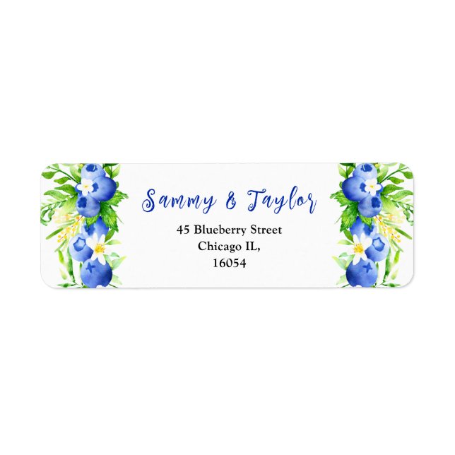 Blueberries and Foliage Wedding (Devant)