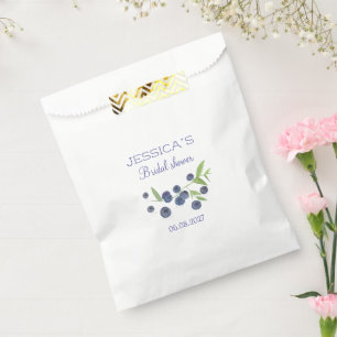 Blueberries Blueberry Fruits Bridal Shower Party Favour Bag
