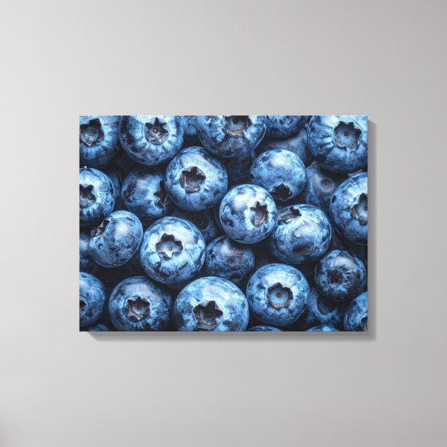 blueberries canvas print (Front)