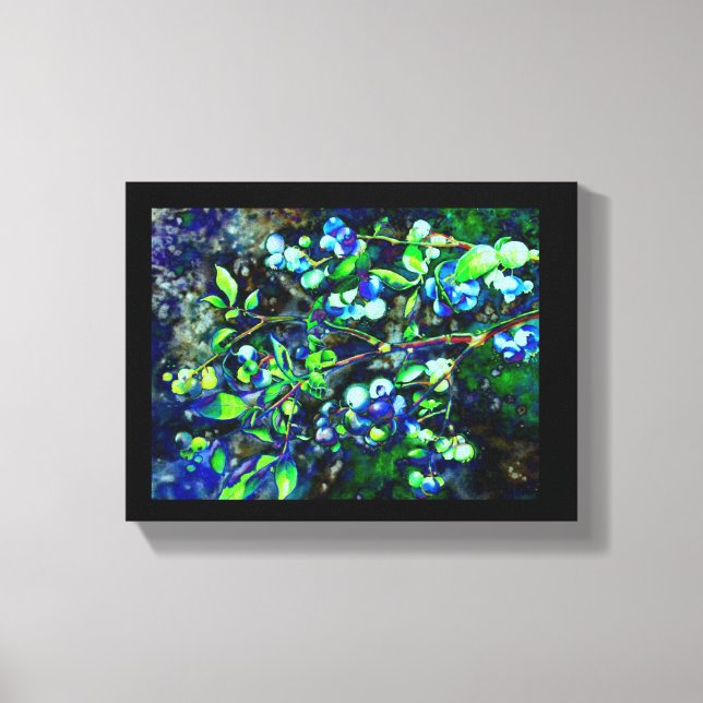 Blueberries Canvas Print (Front)