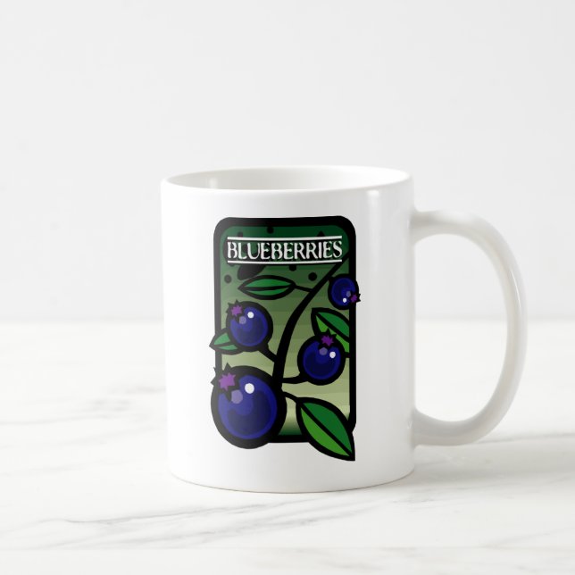 Blueberries Coffee Mug (Right)