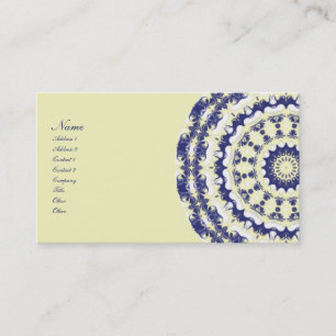 Blueberries & Cream Kaleidoscope Business Card