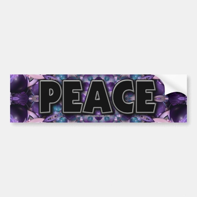 Blueberries & Cream, Peace Bumper Sticker (Front)