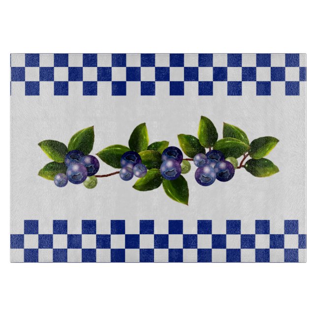 Blueberries  cutting board (Front)