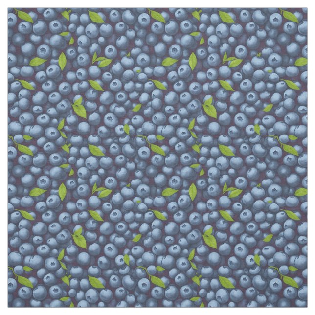 Blueberries Fabric (Swatch)