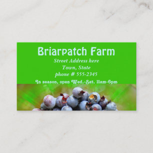 Blueberries Farm Business Card