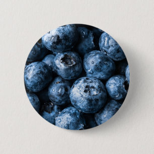 Blueberries Fruit 2 Inch Round Button